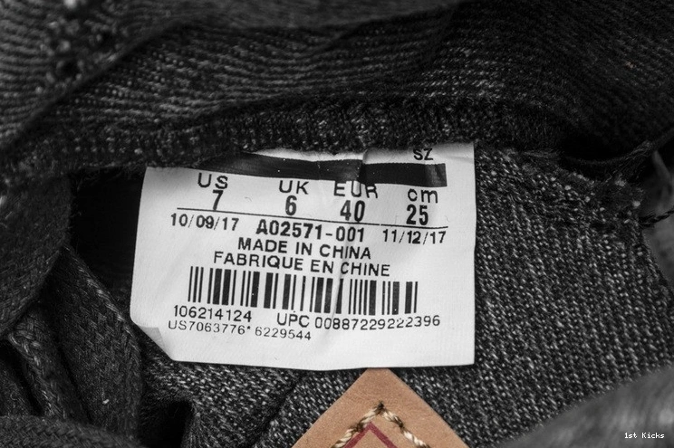 Black Air Jordan Denim AO2571-001 4 Levi's 0312